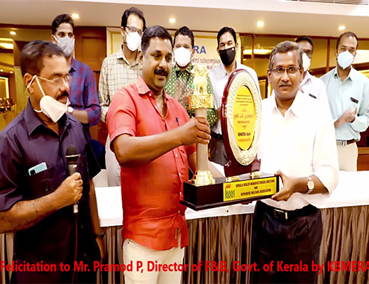 Felicitation to Mr. Pramod